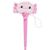 Stylo extrémité peluche encre bleue L19,5cm (2 modèles capybara ou axolotl) < Gifi Discount