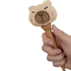 Stylo extrémité peluche encre bleue L19,5cm (2 modèles capybara ou axolotl) < Gifi Discount