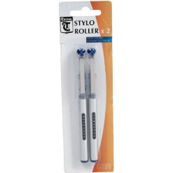 Stylo roller x2 bleu < Gifi Discount