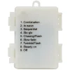 Sucre d'orge lumineux X8 7 LED H47 cm rouge et blanc