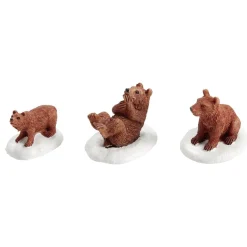 Sujet de Noël famille ours en polyrésine 3 pièces < Gifi Best