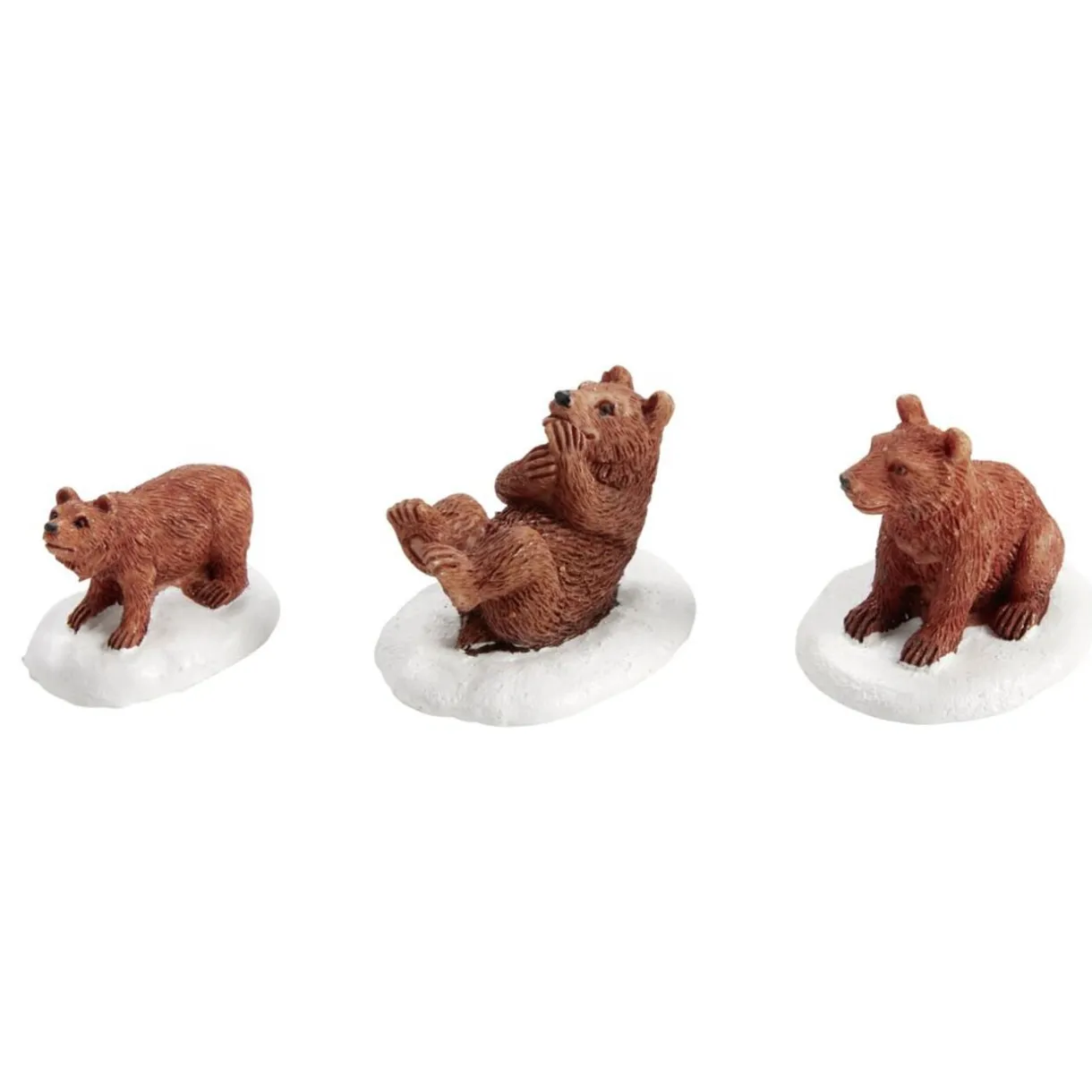 Sujet de Noël famille ours en polyrésine 3 pièces < Gifi Best