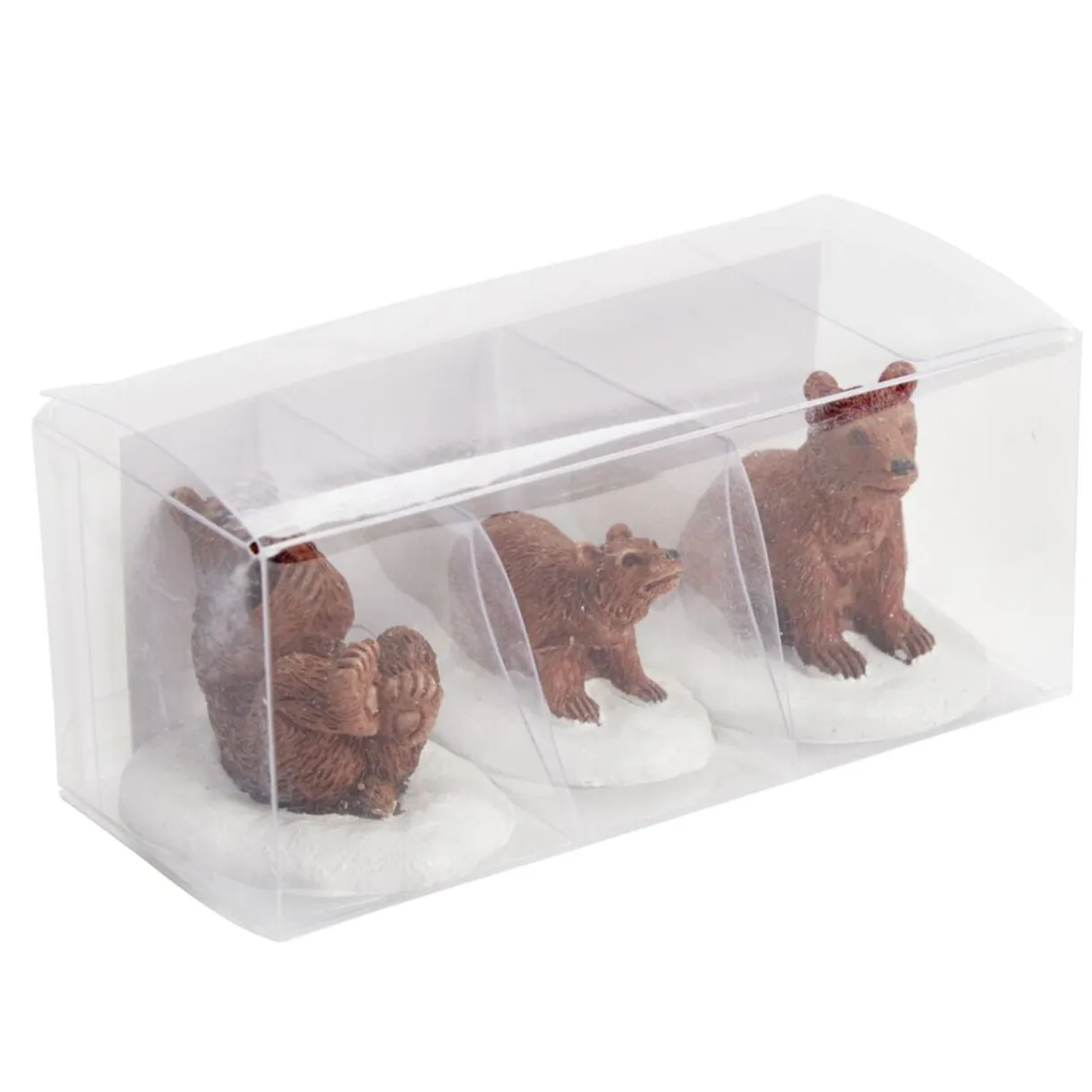 Sujet de Noël famille ours en polyrésine 3 pièces < Gifi Best