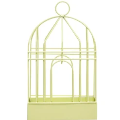 Support cage déco métal jaune pour spirale encens anti-moustique 15x5xH20cm < Gifi Discount