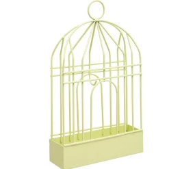 Support cage déco métal jaune pour spirale encens anti-moustique 15x5xH20cm < Gifi Discount