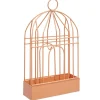 Support cage déco métal rouge pour spirale encens anti-moustique 15x5xH20cm < Gifi Hot