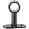 Support court métal gris pour tringle à rideau Ø2xL11,4cm