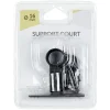 Support court pour tringle métal noir < Gifi New