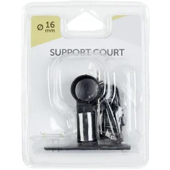 Support court pour tringle métal noir < Gifi New