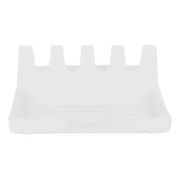Support à couverts en plastique blanc 14,5x13x5cm