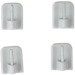 Support de tringle adhésif plastique blanc x4 < Gifi Online