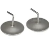 Support de tringle adhésif rond aluminium argenté x2 < Gifi