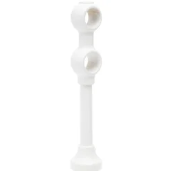 Support de tringle double à oeil en bois Blanc Ø28mm < Gifi Hot
