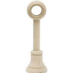 Support de tringle long à oeil en bois naturel Ø20mm
