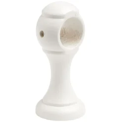 Support de tringle moyen à oeil en bois Blanc Ø28mm < Gifi Discount