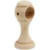 Support de tringle moyen à oeil en bois naturel Ø28mm < Gifi