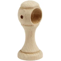 Support de tringle moyen à oeil en bois naturel Ø28mm < Gifi