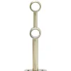 Support double extensible métal doré pour tringle Ø2xL17,5/20cm