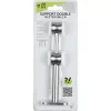 Support double extensible pour tringle gris métal
