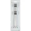 Support double extensible pour tringle gris métal