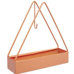 Support en métal rouge pour spirale encens anti-moustique 15x4,5xH15,5cm