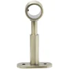 Support extensible métal gris pour tringle à rideau Ø2xL7/11cm