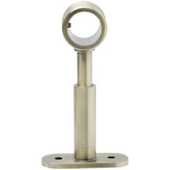 Support extensible métal gris pour tringle à rideau Ø2xL7/11cm