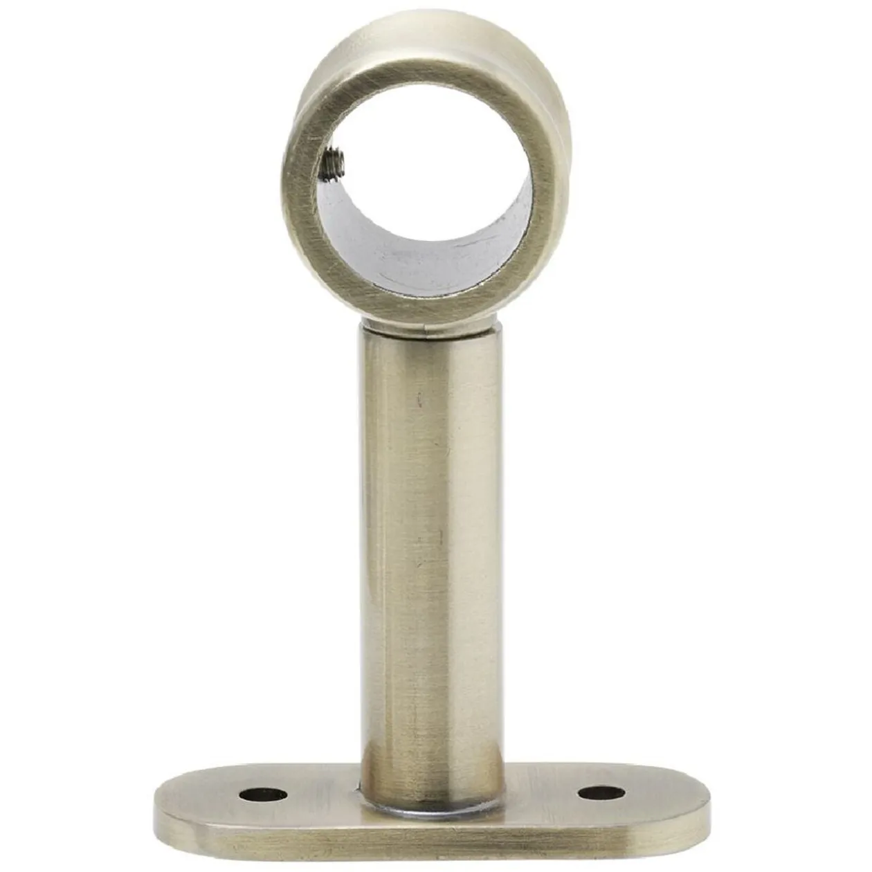 Support extensible métal gris pour tringle à rideau Ø2xL7/11cm
