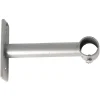 Support long fixe métal gris pour tringle à rideau Ø1,6xL11cm
