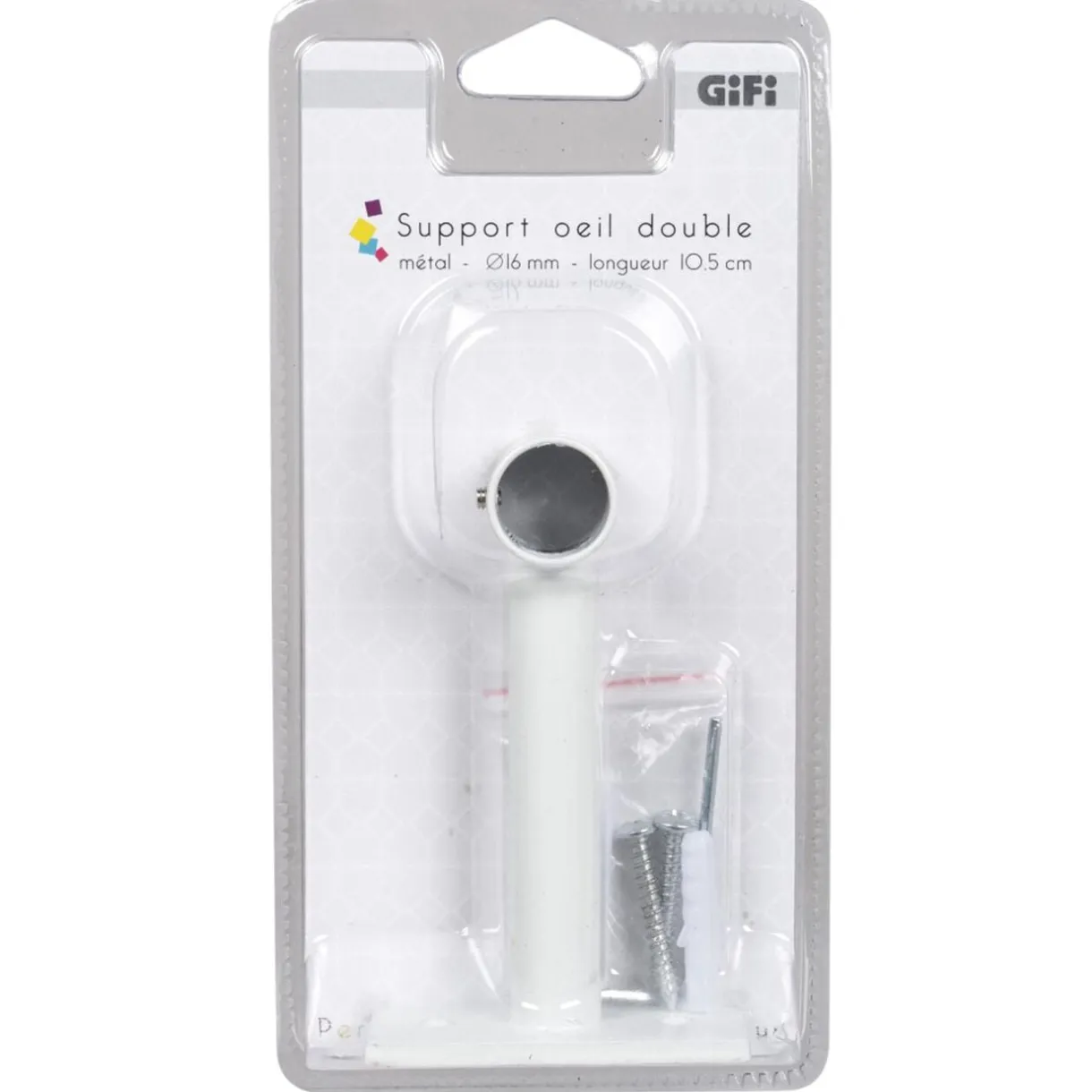 Support long pour tringle blanc métal < Gifi Discount