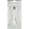 Support long pour tringle blanc