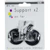 Support naissance pour tringle x2 noir < Gifi Discount