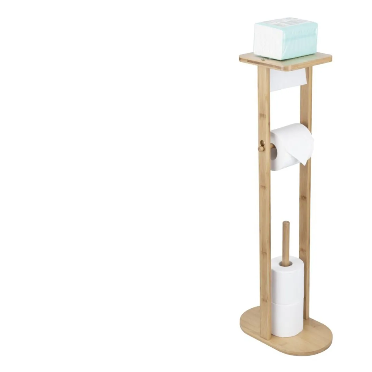 Support papier toilette bambou 30x18xH80cm < Gifi Online