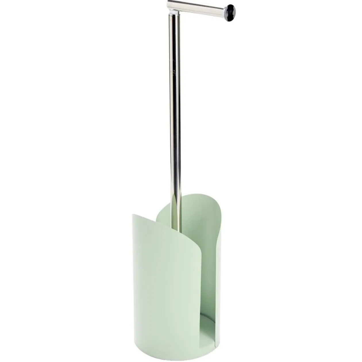 Support papier WC métal et plastique Ø15xH61cm (3 modèles)