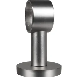 Support plafond pour tringle gris métal
