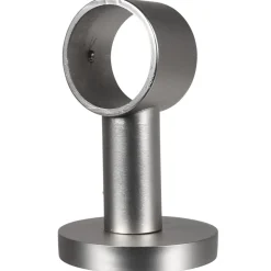 Support plafond pour tringle gris métal