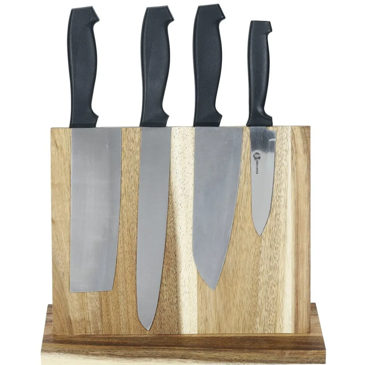 Support pour couteaux bois d'acacia 26,9x10,3xH21cm < Gifi Hot