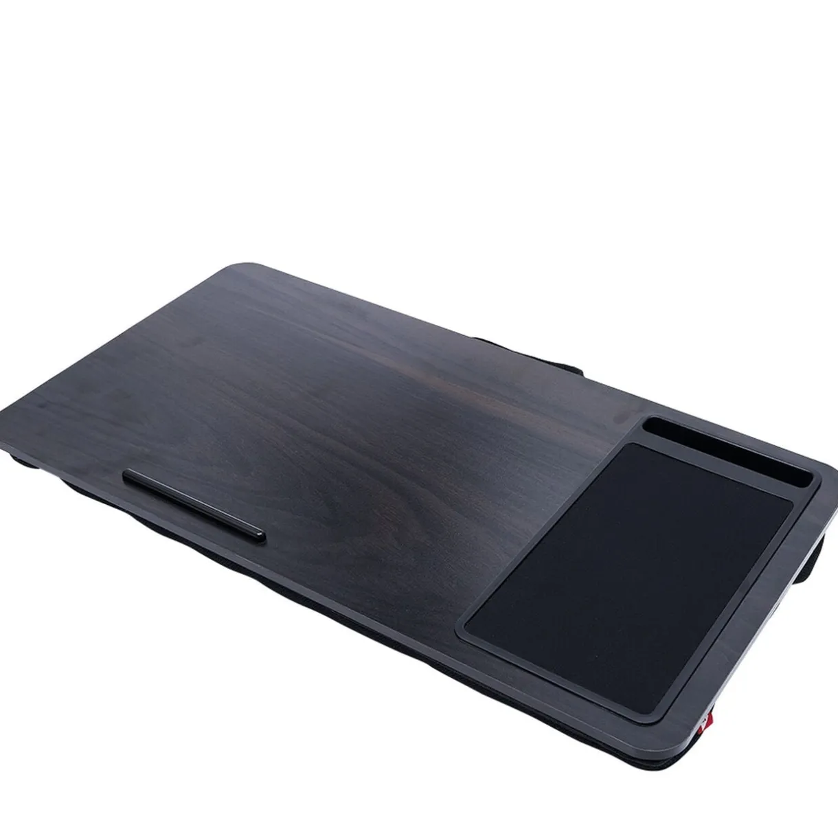 Support pour ordinateur portable nomade bois noir 57x30xH5cm < Gifi Online