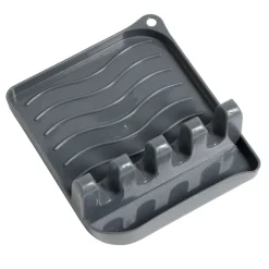 Support repose-cuillères plastique gris