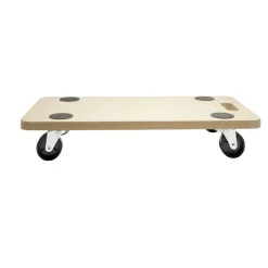 Support à roulettes en bois 60x30cm charge 150kg