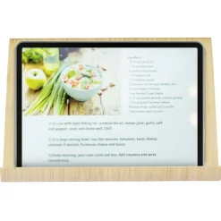 Support tablette en bambou à poser ou suspendre L26x16xH12,5cm < Gifi Outlet