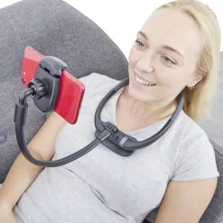 Support téléphone ajustable mains libres pour le cou L44,5cm
