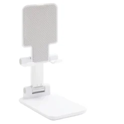 Support téléphone multiposition blanc 6,5x2,7xH11cm < Gifi Discount