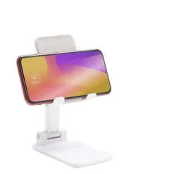 Support téléphone multiposition blanc 6,5x2,7xH11cm < Gifi Discount