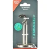 Support tringle à rideaux extensible ouvert alu brossé Ø20mm < Gifi