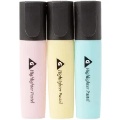 Surligneurs x3 ABS bleu, jaune et rose < Gifi Clearance