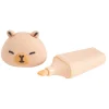 Surligneur x2 forme animal L7,5cm (2 modèles capybara ou axolotl)