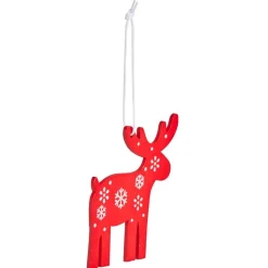 Suspension bois sapin ou renne H8,5cm - 6 modèles < Gifi New
