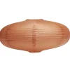 Suspension boule chinoise papier orange - Ø50xH23cm