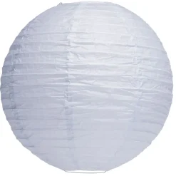 Suspension boule chinoise papier bleu - Ø30xH28cm